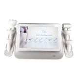 Elegante Platinum T6 Body Slimming System - treatment handpiece and connectors on a white background