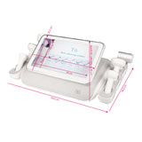 Elegante Platinum T6 Body Slimming System - treatment handpiece and connectors on a white background