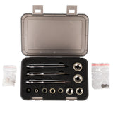 Elegante Platinum T8 Anti-Ageing & Body-Shaping System - treatment handpiece and connectors on a white background
