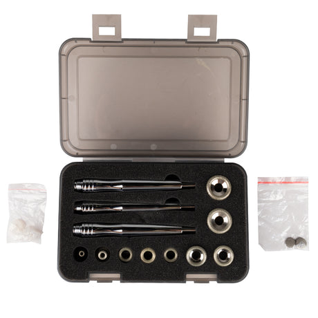 Elegante Platinum T8 Anti-Ageing & Body-Shaping System - treatment handpiece and connectors on a white background