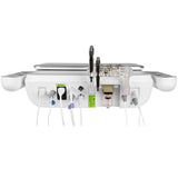 Elegante Platinum T8 Anti-Ageing & Body-Shaping System - treatment handpiece and connectors on a white background