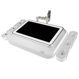Elegante Platinum T8 Anti-Ageing & Body-Shaping System - treatment handpiece and connectors on a white background