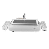 Elegante Platinum T8 Anti-Ageing & Body-Shaping System - treatment handpiece and connectors on a white background