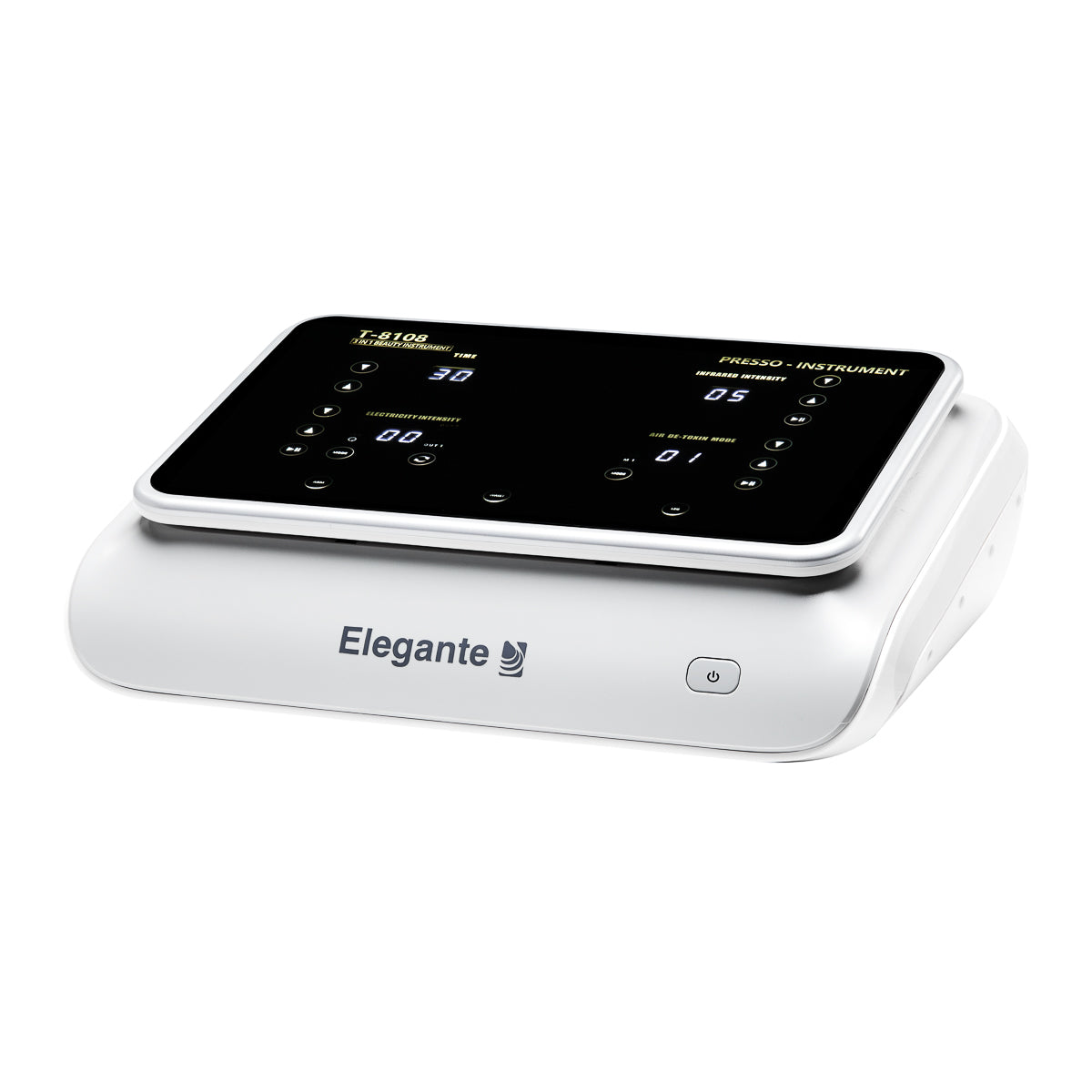 Elegante Platinum T8108 Air Pressotherapy Device For Lymphatic Drainage - complete device isolated on a white background