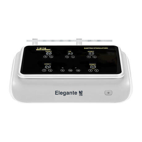 Elegante Platinum T9116 Electrostimulation Salon Device - device housing and functional components shown on a white background