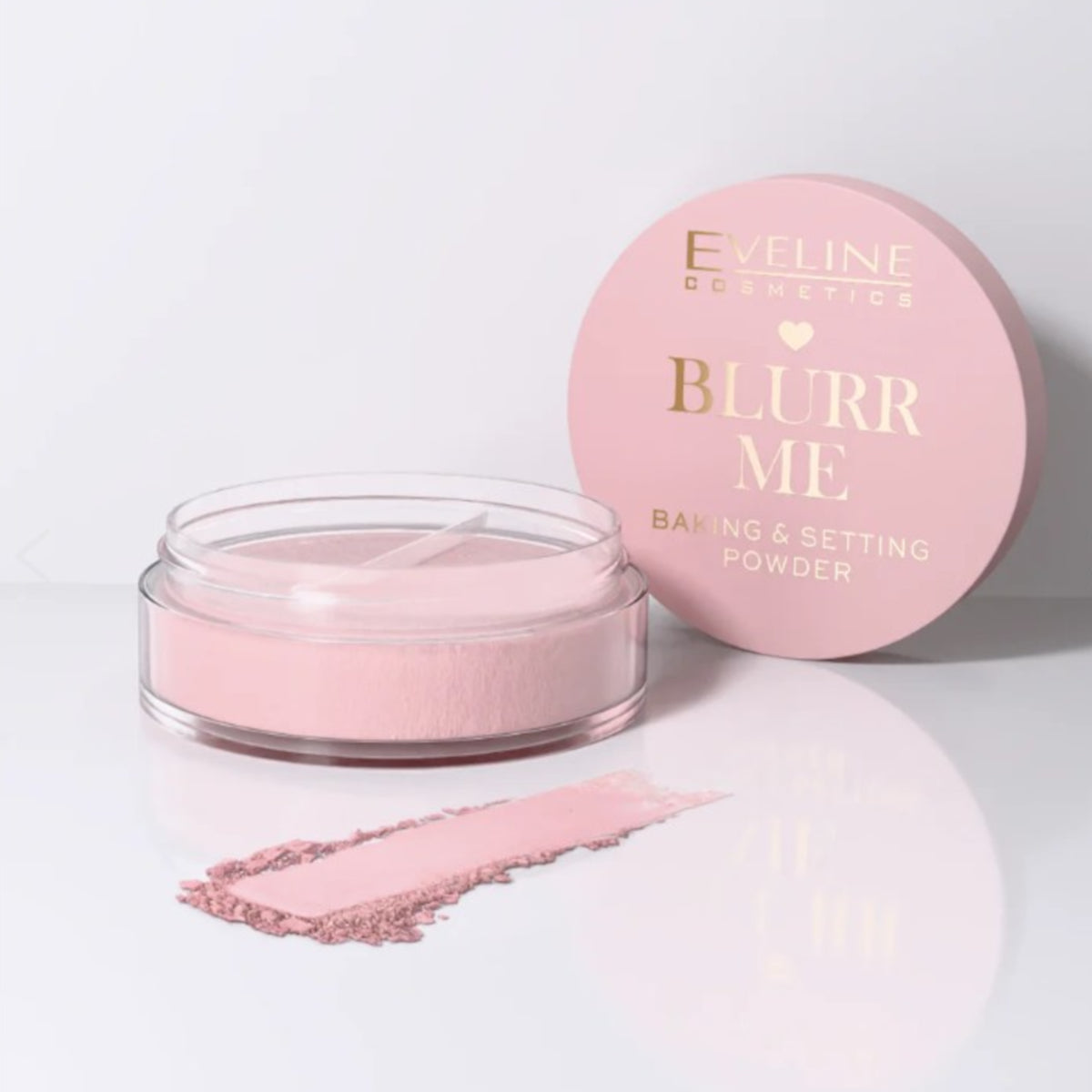 Eveline Blurr Me Fixing Loose Powder Baking & Setting Effect - retail powder box on a white background