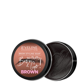Eveline Brow & Go Brow Styling Soap Brown - retail packaging on a white background