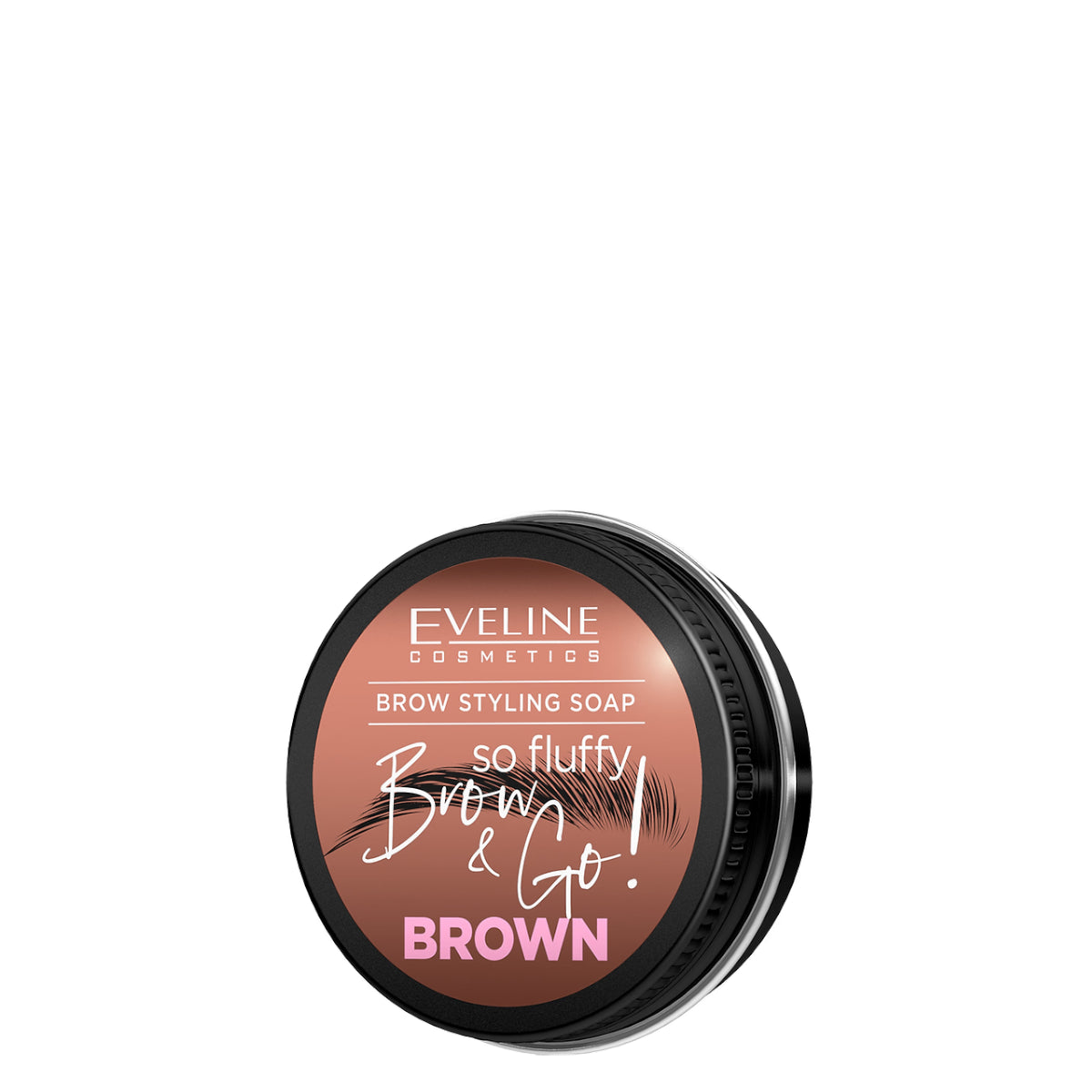 Eveline Brow & Go Brow Styling Soap Brown - retail packaging on a white background