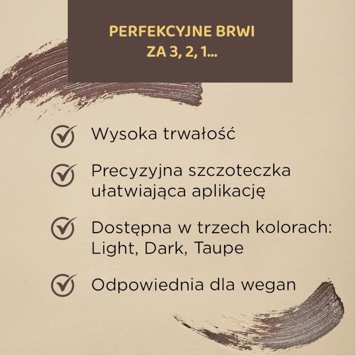 Eveline Brow & Go Eyebrow Mascara - product displayed with its packaging on a dark background