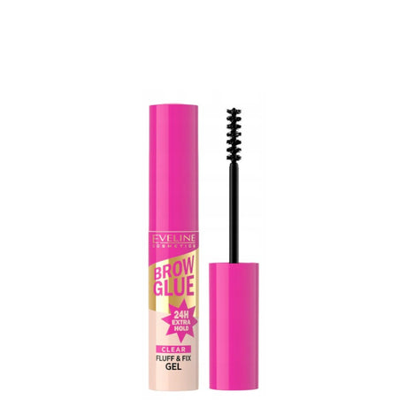 Eveline Brow Glue Fluff & Fix Gel Extra Hold - isolated on a white background