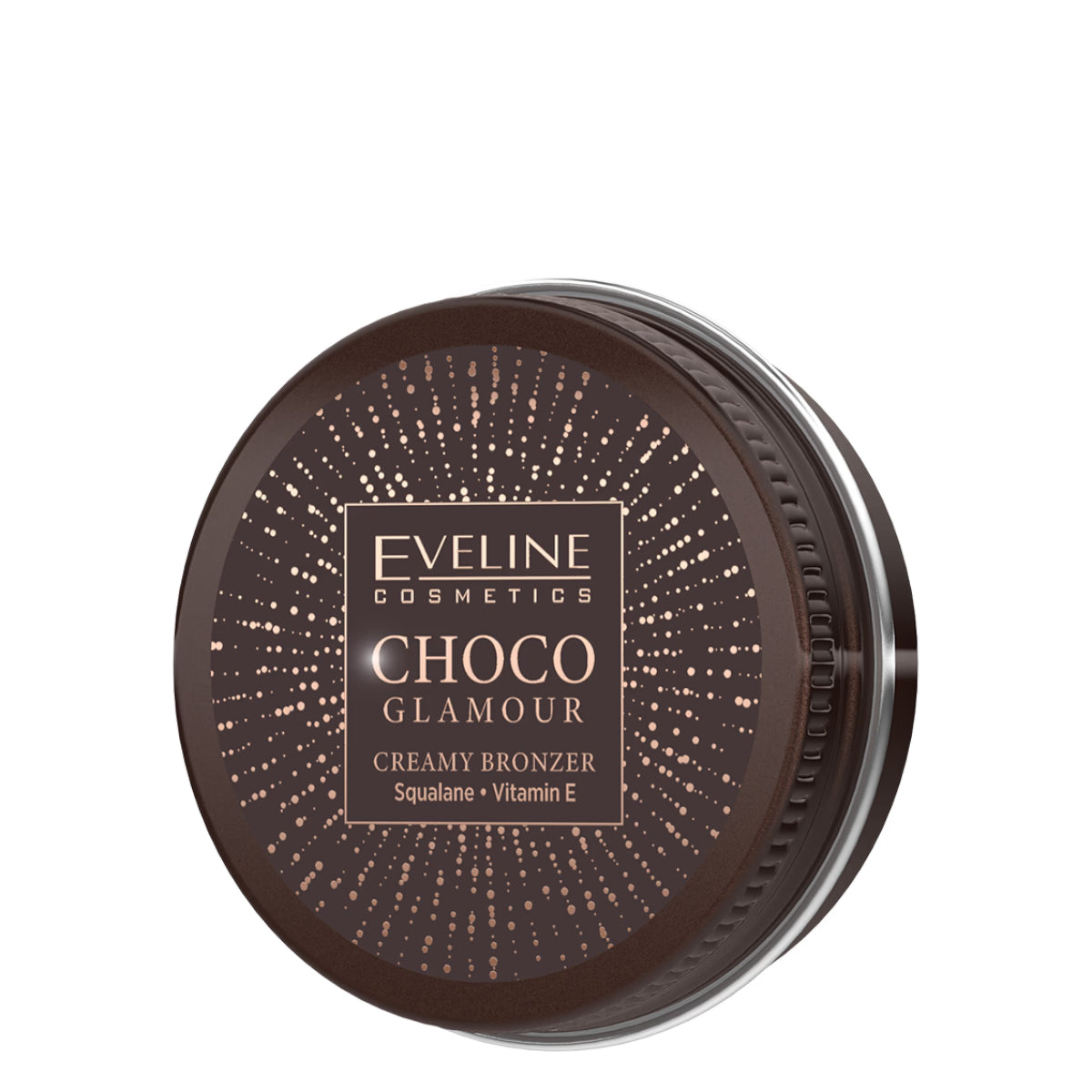 Eveline Choco Glamour Creamy Bronzer - powder compact with the shade visible on a white background