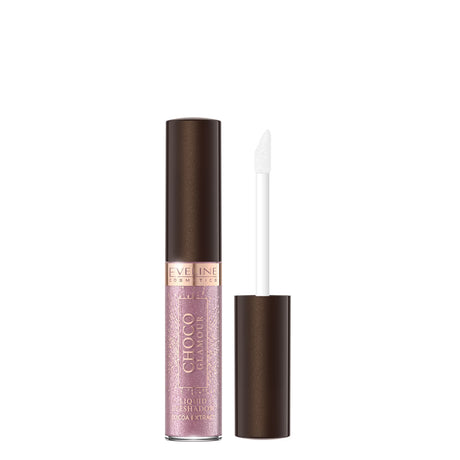 Eveline Choco Glamour Liquid Eyeshadow - 04 - powder compact with the shade visible on a white background