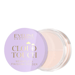Eveline Cloud Touch Ultra-Light Loose Finishing Powder - retail powder box on a white background