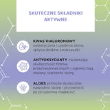 Eveline Moisturising Face Cream SPF50 - ingredients information on the packaging