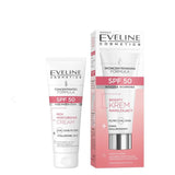 Eveline Rich Moisturising Face Cream SPF50 - retail packaging on a white background