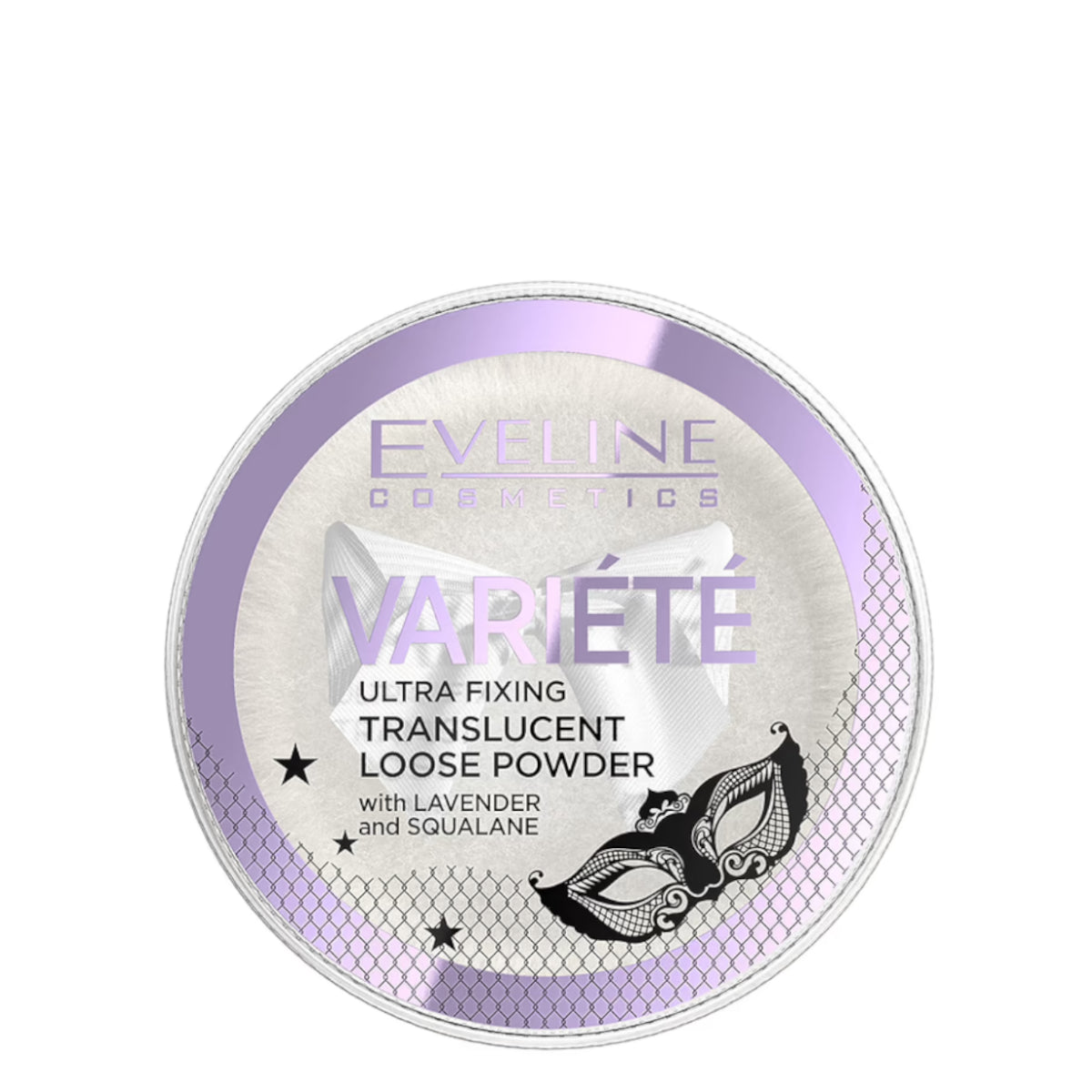 Eveline Variete Ultra Fixing Translucent Face Powder - retail powder box on a white background