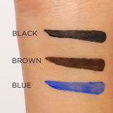 Eveline Variete Ultra Lenght & Volume Blue Mascara - finished result shown on a model's face