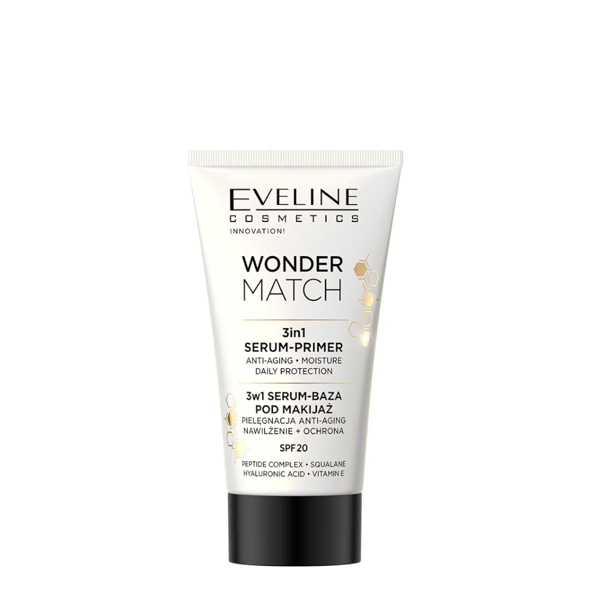 Eveline Wonder Match 3in1 Serum Primer Makeup Base SPF20 - isolated on a white background