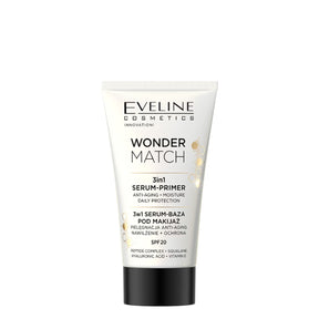 Eveline Wonder Match 3in1 Serum Primer Makeup Base SPF20 - isolated on a white background