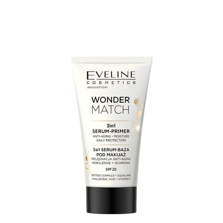 Eveline Wonder Match 3in1 Serum Primer Makeup Base SPF20 - isolated on a white background