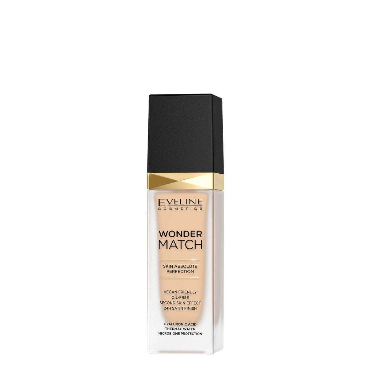 Eveline Wonder Match Foundation Satin Finish - 11 Almond - foundation container isolated on a white background