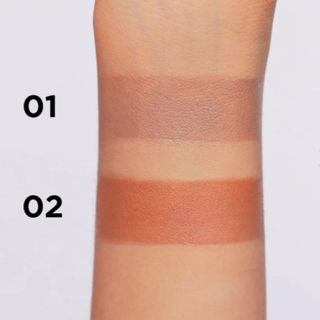 Eveline Wonder Show Bronzer Contouring Stick - shade swatches shown beside the product