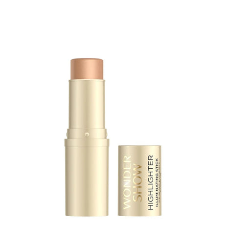 Eveline Wonder Show Highlighter Illuminating Stick - 02 Golden Hour - powder compact with the shade visible on a white background