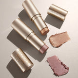 Eveline Wonder Show Highlighter Illuminating Stick - shade swatches shown beside the product