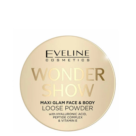 Eveline Wonder Show Maxi Glam Loose Powder - retail powder box on a white background