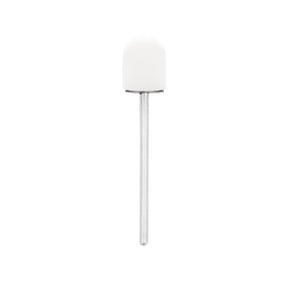 Exo 10mm Hard Sanding Caps 220 Grit White - 10 Pack - isolated on a white background
