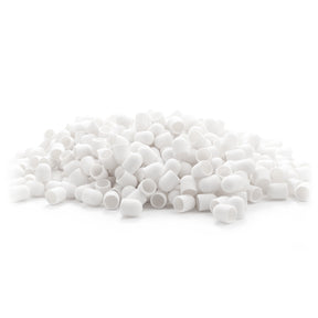 Exo 10mm Hard Sanding Caps 60 Grit White - 500 Pack - isolated on a white background
