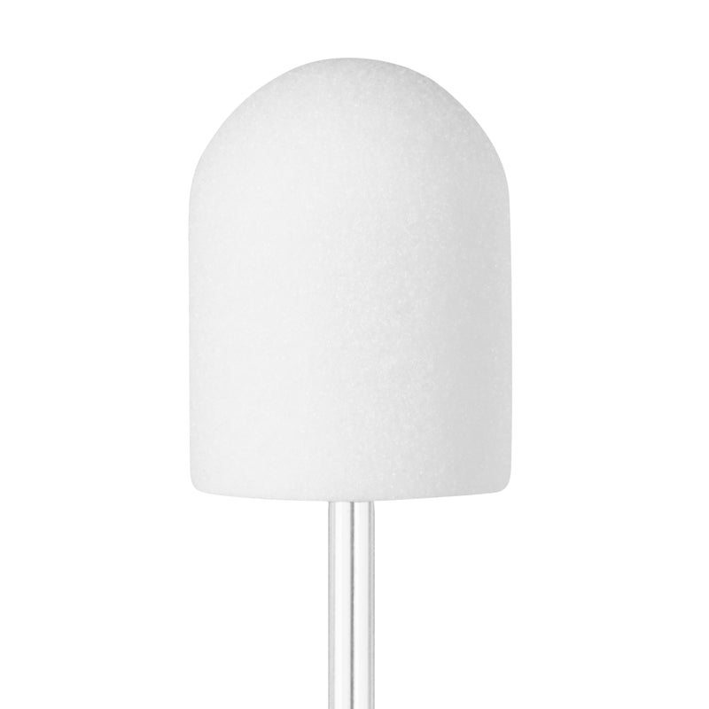 Exo 13mm Hard Sanding Caps 220 Grit White - 100 Pack - isolated on a white background