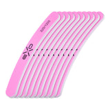 Exo Banana Nail Buffer 320/1200 Grit - 10 Pack - isolated on a white background