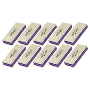 Exo BR-3 2-Sided Nail Buffer - 10 Pack - isolated on a white background