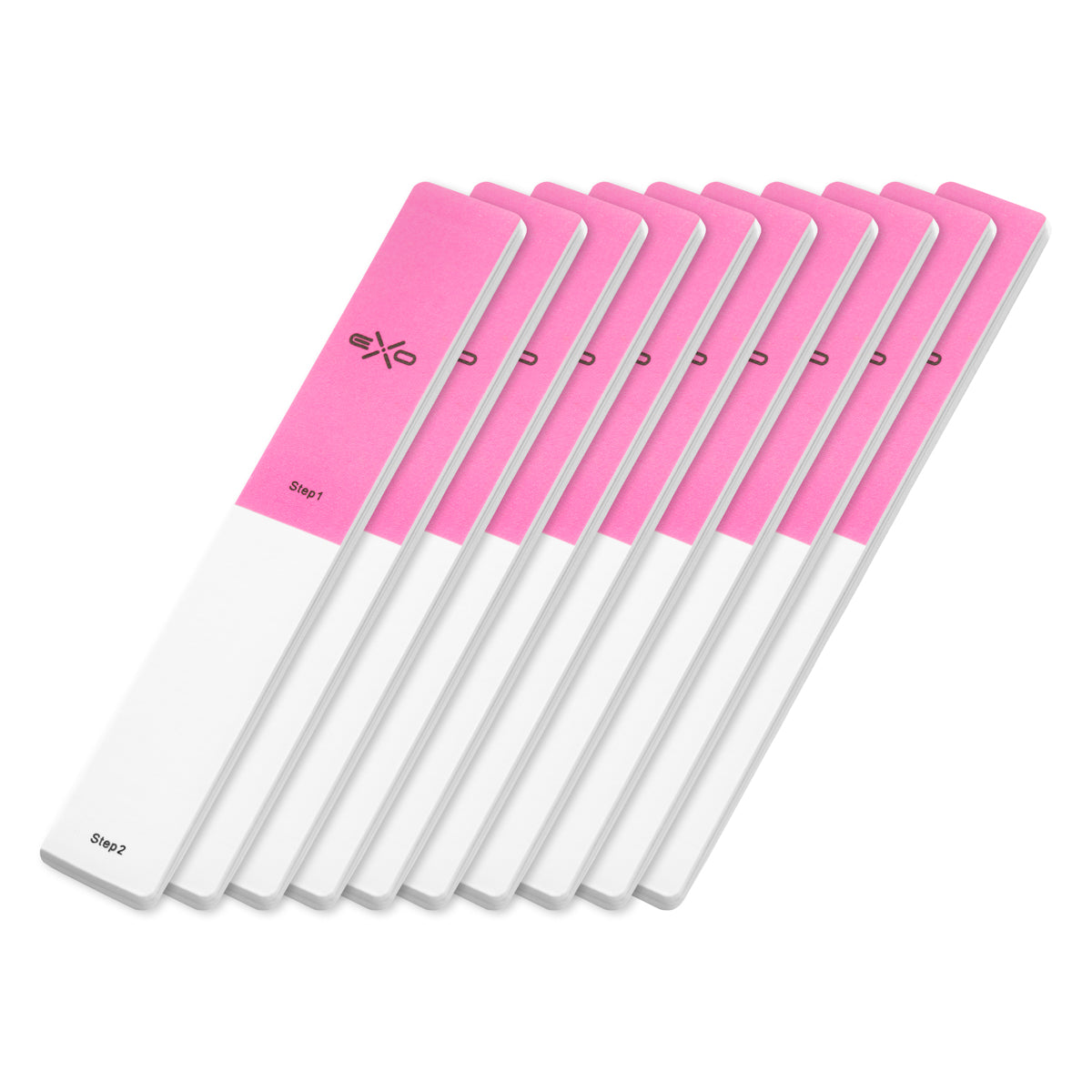 Exo BR-5 3-Sided Nail Buffer - 10 Pack - isolated on a white background