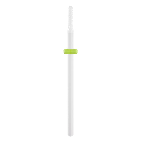 Exo Ceramic Cylinder Nail Drill Bit 1.6mm Green Band 414C - isolated on a white background