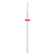 Exo Ceramic Cylinder Nail Drill Bit 1.6mm Red Band 414F - isolated on a white background