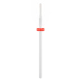Exo Ceramic Cylinder Nail Drill Bit 1.6mm Red Band 414F - isolated on a white background