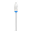Exo Ceramic Oval Nail Drill Bit 6.0mm Blue Band 307M - isolated on a white background