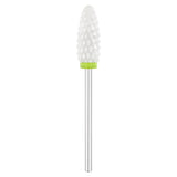Exo Ceramic Oval Nail Drill Bit 6.0mm Green Band 307C - isolated on a white background