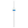 Exo Ceramic Rounded Cylinder Nail Drill Bit 2.2mm Blue Band 428F - isolated on a white background