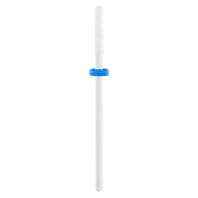 Exo Ceramic Rounded Cylinder Nail Drill Bit 2.2mm Blue Band 428F - isolated on a white background