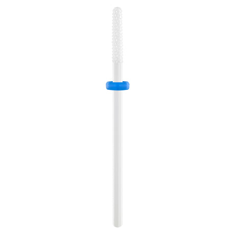 Exo Ceramic Rounded Cylinder Nail Drill Bit 2.2mm Blue Band 428F - isolated on a white background