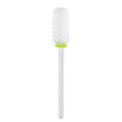 Exo Ceramic Rounded Cylinder Nail Drill Bit 6.0mm Green Band 426C - isolated on a white background