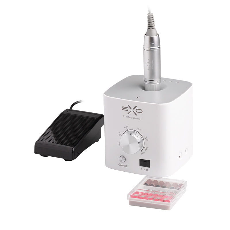 Exo Eko CX3 Professional Nail Drill - nail drill equipment isolated on a white background