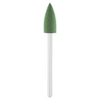 Exo Green Rubber Cone Nail Drill Bit 10.0mm 204 - isolated on a white background