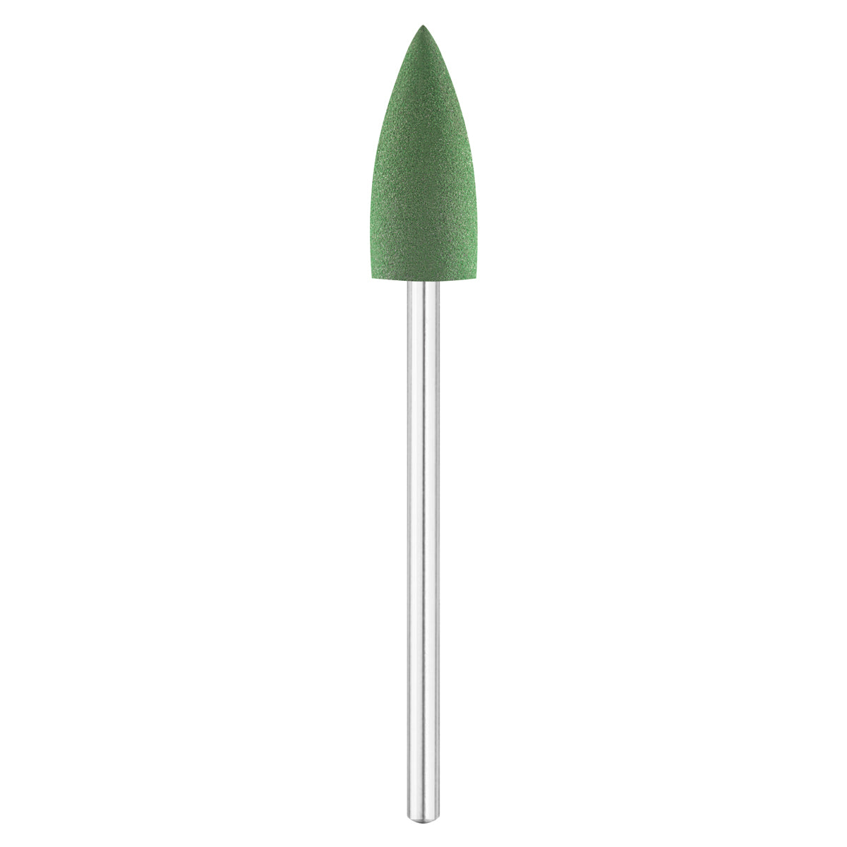 Exo Green Rubber Cone Nail Drill Bit 10.0mm 204 - isolated on a white background