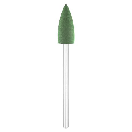 Exo Green Rubber Cone Nail Drill Bit 10.0mm 204 - isolated on a white background