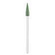 Exo Green Rubber Cone Nail Drill Bit 4.0mm 232 - isolated on a white background