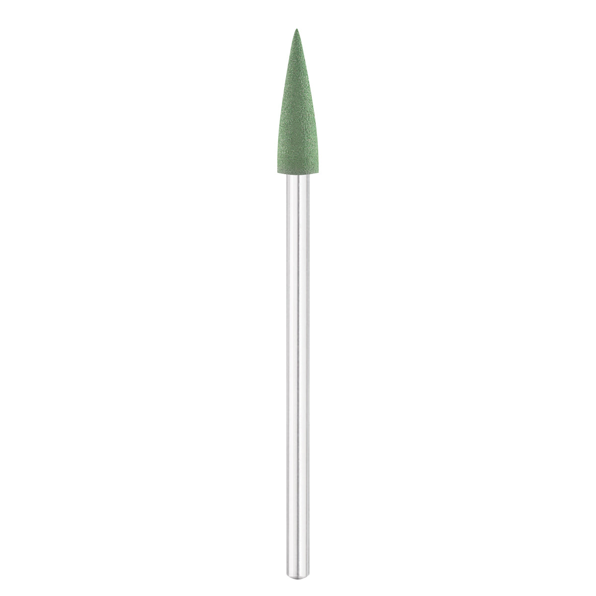 Exo Green Rubber Cone Nail Drill Bit 4.0mm 232 - isolated on a white background